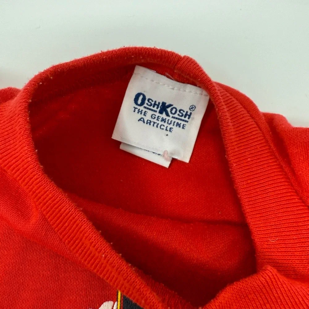Vintage OshKosh Baby B'gosh nautical T-Shirt Size 3T Made In USA‎